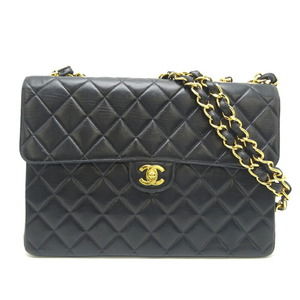 Chanel Matelasse 30 Chain Lambskin Shoulder Bag Black